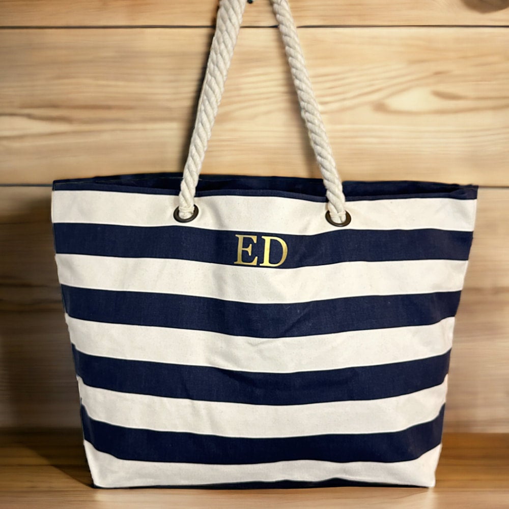 Monogrammed Beach Bag