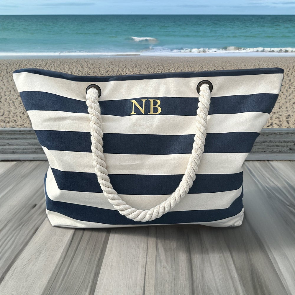 Beach bag with initials online